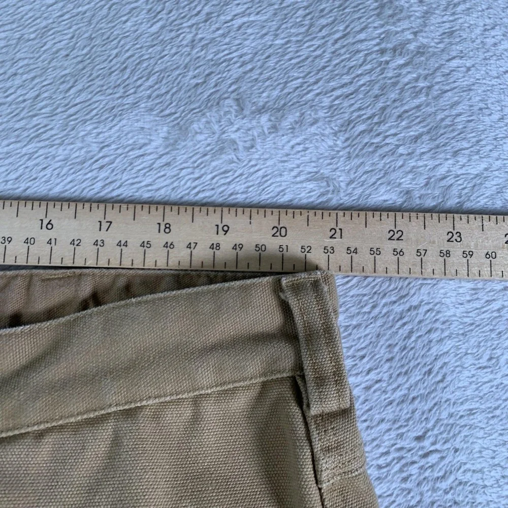 Duluth Trading Co Pants Mens 42x30 Khaki Canvas Relaxed Fit Workwear‎ 5 Pocket - Picture 5 of 13